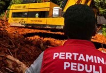Dukung Terbukanya Akses Jalan, Pertamina Pasok Bahan Bakar untuk Operasional Alat Berat Penanggulangan Bencana Sumatera Pertamina