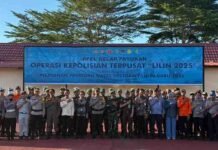 Sinergi Amankan Nataru, Jasa Raharja Mamuju Utara Hadiri Apel Gelar Pasukan Operasi Lilin 2025 di Polres Pasangkayu jasa raharja sulsel