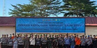 Sinergi Amankan Nataru, Jasa Raharja Mamuju Utara Hadiri Apel Gelar Pasukan Operasi Lilin 2025 di Polres Pasangkayu jasa raharja sulsel