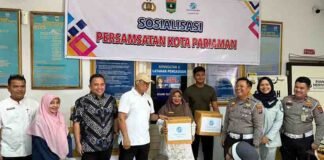 Jasa Raharja Sumbar Sosialisasikan Persamsatan di Kota Pariaman, Dorong Kepatuhan Wajib Pajak Lewat Edukasi dan Doorprize jasa raharja sumbar