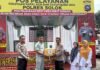 Jasa Raharja Cabang Solok Berikan Bingkisan Parcel di Pos PAM Nataru Lubuk Selasih jasa raharja sumbar
