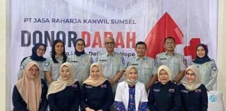 Sambut Rangkaian HUT ke-65, Jasa Raharja Sumsel Gelar Aksi Donor Darah “Keselamatan untuk Indonesia Maju” jasa raharja sumsel