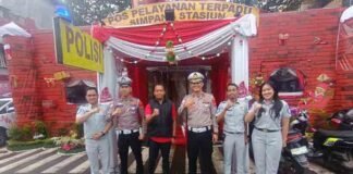 Jasa Raharja Perkuat Pengamanan dan Pelayanan di Pos Pelayanan Terpadu PAM Nataru 2025/2026 jasa raharja sumsel