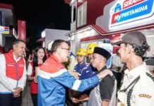 Pastikan Kesiapan BBM Arus Mudik 2026, Komisaris Utama Pertamina Tinjau SPBU Rest Area KM 57 SPBU Rest Area KM 57
