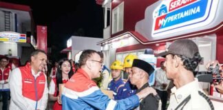 Pastikan Kesiapan BBM Arus Mudik 2026, Komisaris Utama Pertamina Tinjau SPBU Rest Area KM 57 SPBU Rest Area KM 57