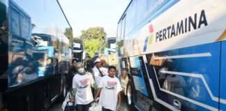 Dukung Program Pemerintah Hemat Energi, Pertamina Berangkatkan Ribuan Pemudik hemat energi